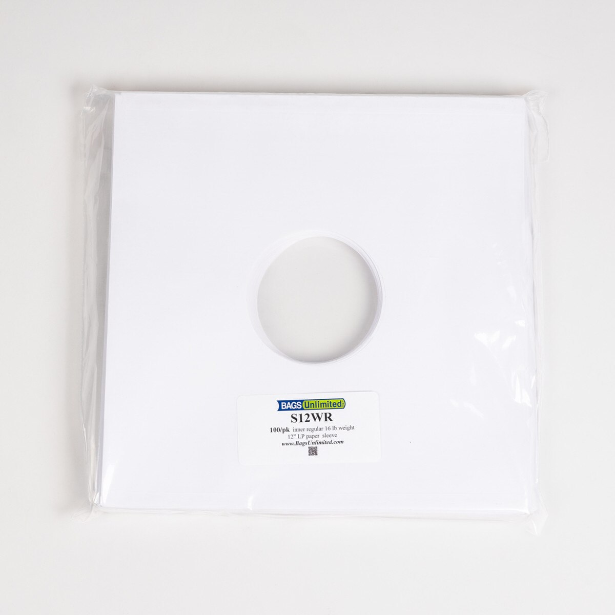 12" paper sleeves in packing bag